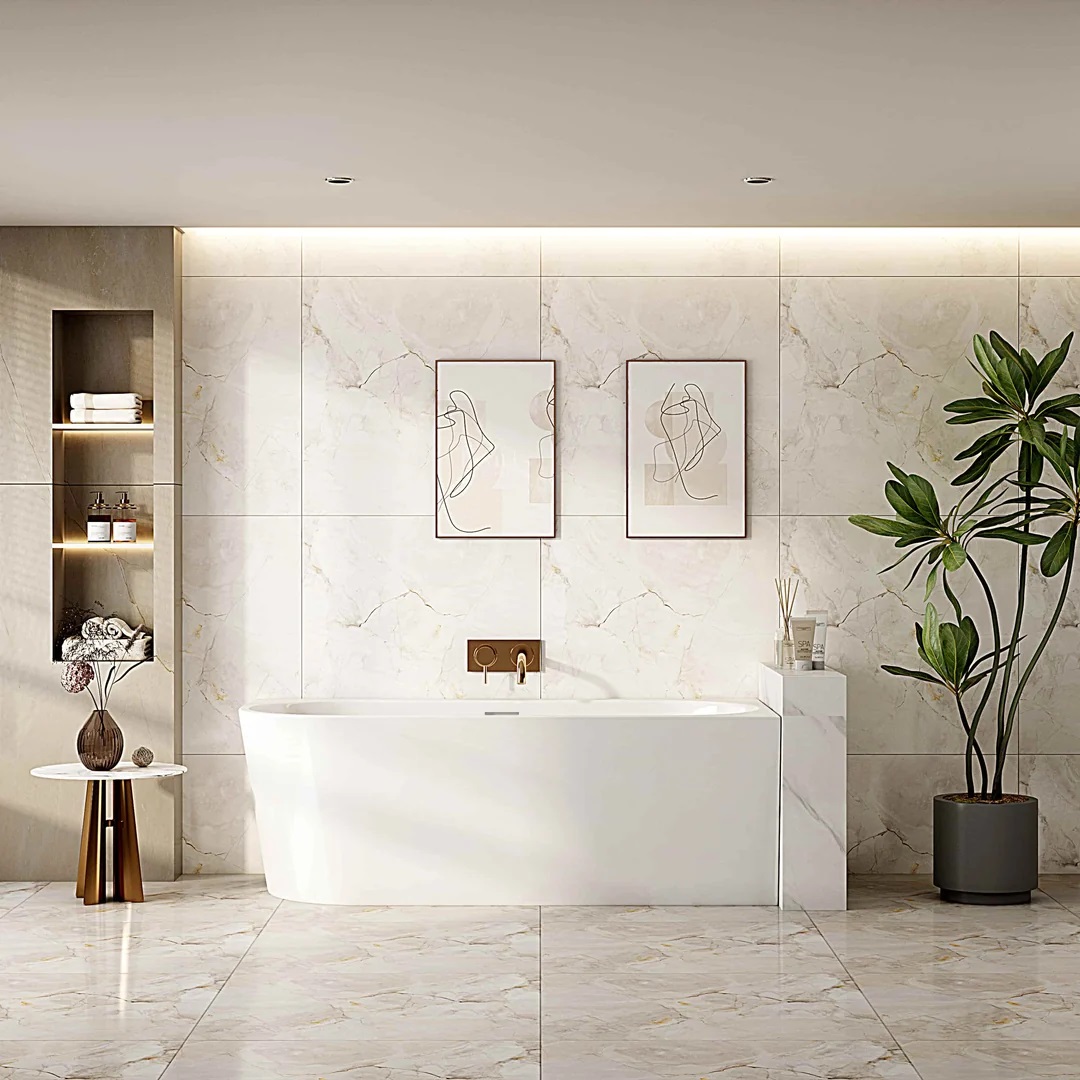 NOVA Series 1500*750*580mm Gloss White Acrylic Bathtub(Right Corner) 1 NOVA Series 1500*750*580mm Gloss White Acrylic Bathtub(Right Corner)