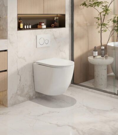 NORTON66 495*365*365mm Gloss White Quiet Flush Wall Hung Pan