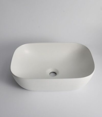 465x320x135mm Matte White Above Counter Basin