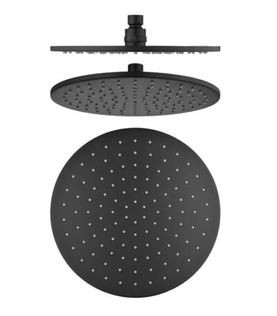 250mm Black Shower Head