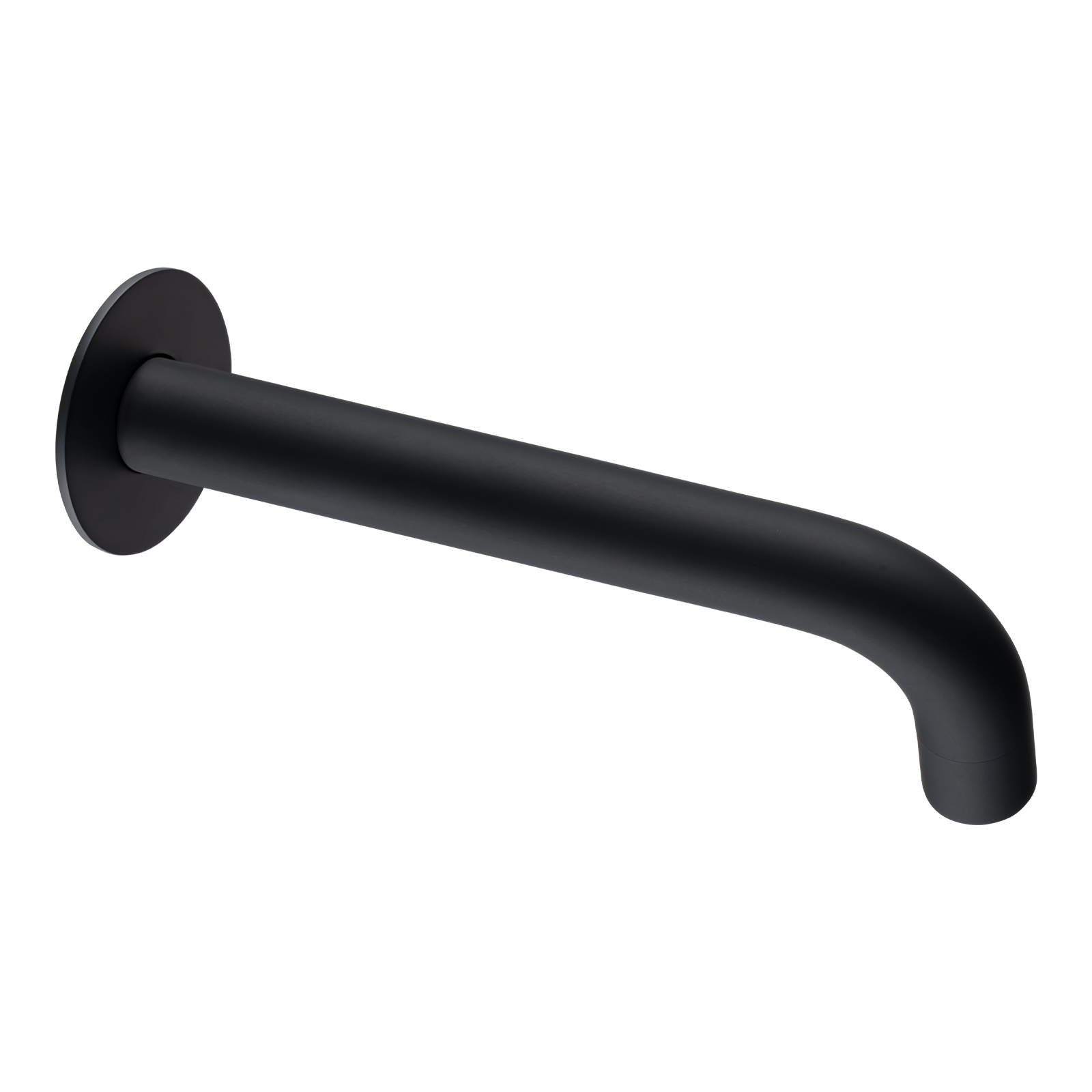 LUCID PIN Series 180mm Round Black Bathtub/Basin Wall Spout(60mm Flat Back Plate) 1 LUCID PIN Series 180mm Round Black Bathtub/Basin Wall Spout(60mm Flat Back Plate)