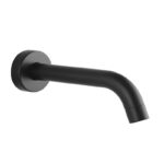 LUCID PIN Series Round Black Bathtub/Basin Wall Spout (180mm)