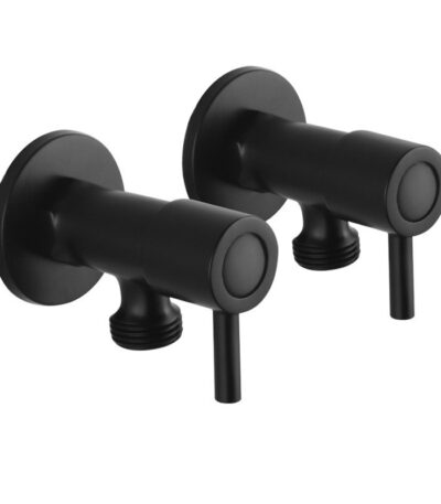 Black Washing Machine Taps One Pair