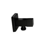 Bathroom Square Black 1/4 Turn Washing Machine Stop Tap(One Piece)