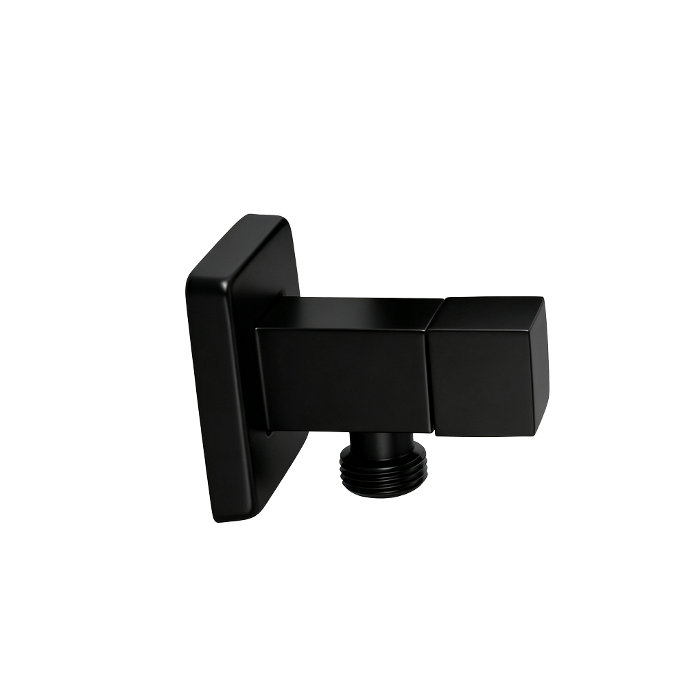 Bathroom Square Black 1/4 Turn Washing Machine Stop Tap(One Piece) 1 Bathroom Square Black 1/4 Turn Washing Machine Stop Tap(One Piece)