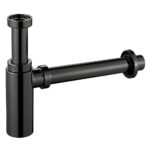 Round Black Bottle Trap G1 1/2"