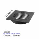 110x110mm Black Floor Drain