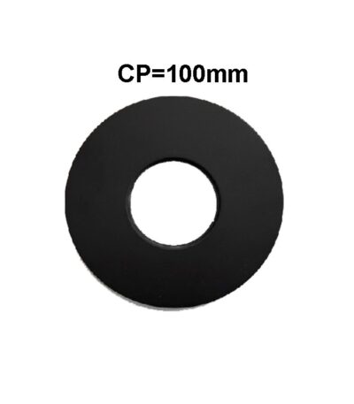 Round Black Cover Plate 100mm