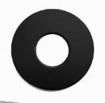 Round Black Cover Plate 100mm