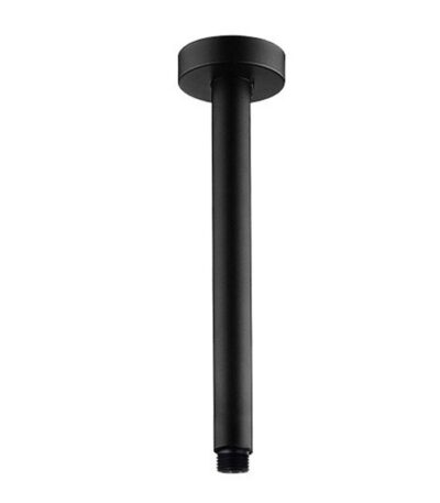 200mm Black Ceiling Shower Arm