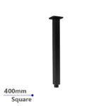 400mm Black Ceiling Shower Arm