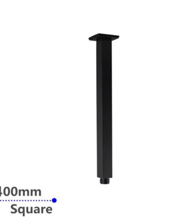 400mm Black Ceiling Shower Arm