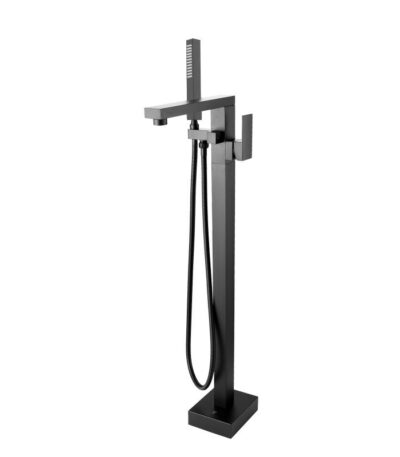 Black Freestanding Tap with Handheld Shower