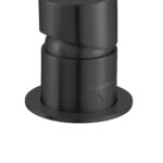 LUCID PIN Series Black Diverter Mixer Trim Kit With Separate Cover Plate (match CLPD)