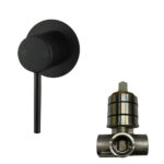 LUCID PIN - Black Wall Mixer