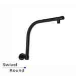 Black Wall Shower Arm