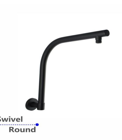 Black Wall Shower Arm