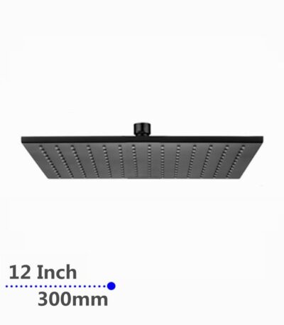 300mm Black Shower Head