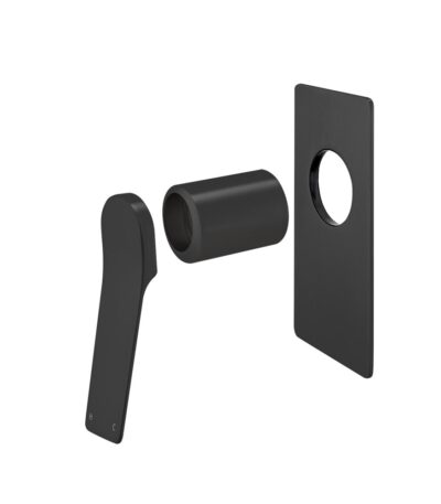 RUSHY Series Square Black Wall Mixer Trim Kit(match CLPM)