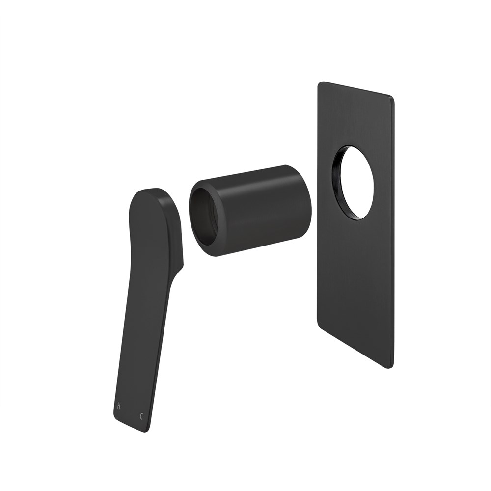 RUSHY Series Square Black Wall Mixer Trim Kit(match CLPM) 1 RUSHY Series Square Black Wall Mixer Trim Kit(match CLPM)