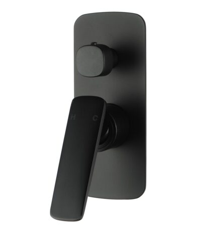Black Wall Mixer With Diverter