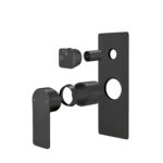 VOG Series Black Wall Mixer with Diverter Trim Kit(match CLPD)