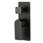 VOG Series Black Wall Mixer with Diverter Trim Kit(match CLPD)