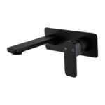 IVANO Series Black Wall Mixer With Spout Trim Kit(match CLPS)