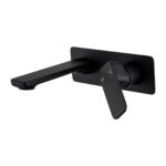 IVANO Series Black Wall Mixer With Spout Trim Kit(match CLPS)