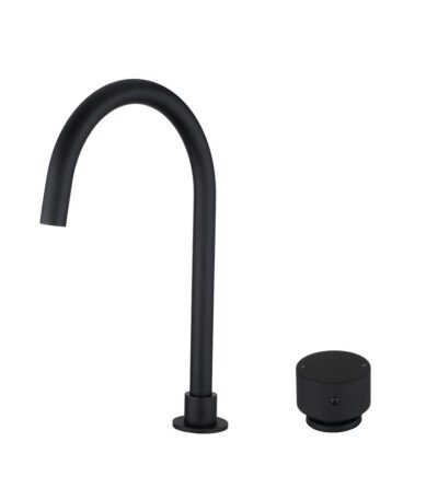 MOON - Black Swivel Basin Mixer