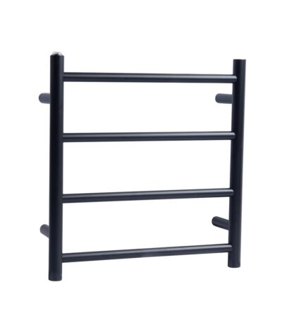 Black Heated Towel Rack 4 Bars