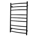 Black Heated Towel Rack 9 Bars