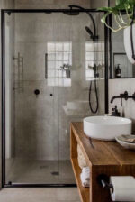 Black 5 Functions Handheld Shower