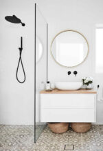 Black Shower Rail