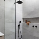 250mm Black Shower Head
