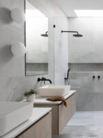400mm Black Wall Shower Arm