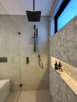Black Shower Rail