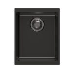 370x460x220mm Black Carysil Granite Single Bowl Kitchen Sink