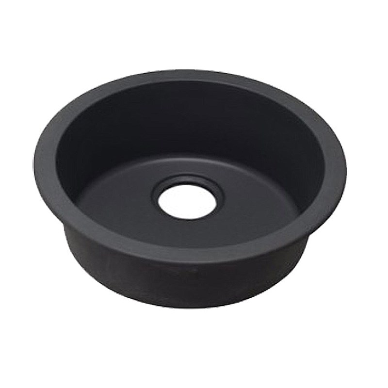 460mm Black Granite Single Bowl Kitchen Sink