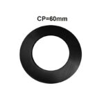 Black Cover Plate 60mm