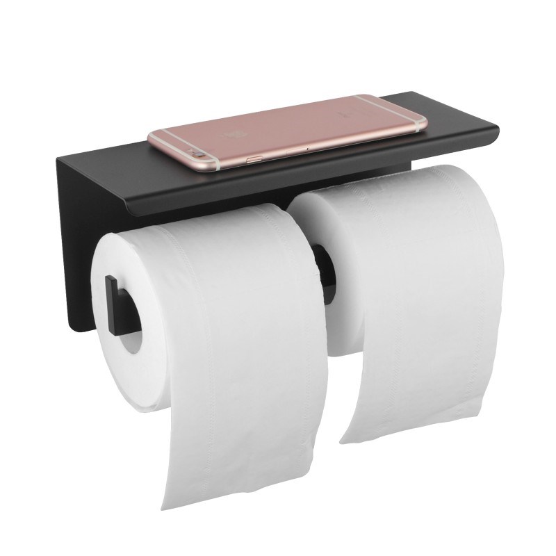 IVANO - Black Toilet Paper Holder 1 IVANO - Black Toilet Paper Holder