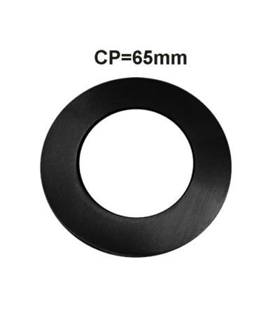 Black Cover Plate 65mm