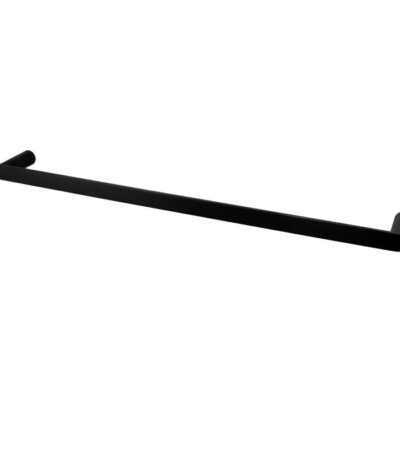 RUSHY - 800mm Black Single Towel Rail