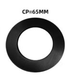 Black Cover Plate 65mm
