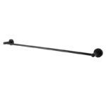 LUCID PIN - 800mm Black Cuttable Single Towel Rail