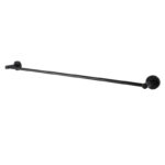 LUCID PIN - 800mm Black Cuttable Single Towel Rail