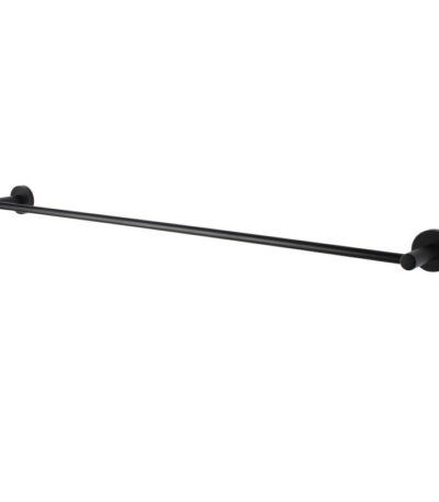 LUCID PIN - 800mm Black Cuttable Single Towel Rail