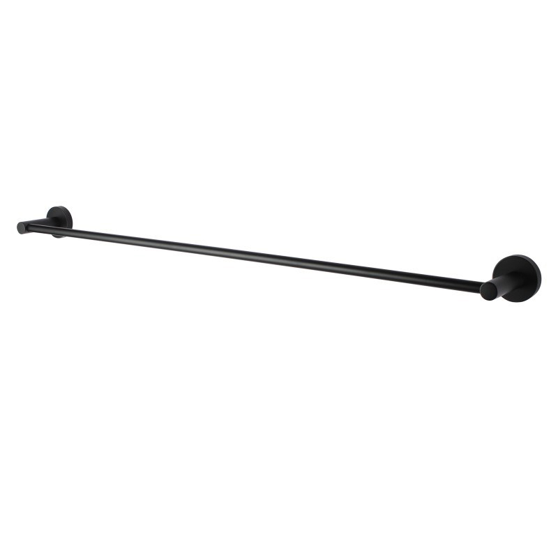 LUCID PIN - 800mm Black Cuttable Single Towel Rail 1 LUCID PIN - 800mm Black Cuttable Single Towel Rail