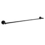 LUCID PIN - 800mm Black Cuttable Single Towel Rail