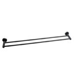 LUCID PIN - Black Cuttable Double Towel Rail